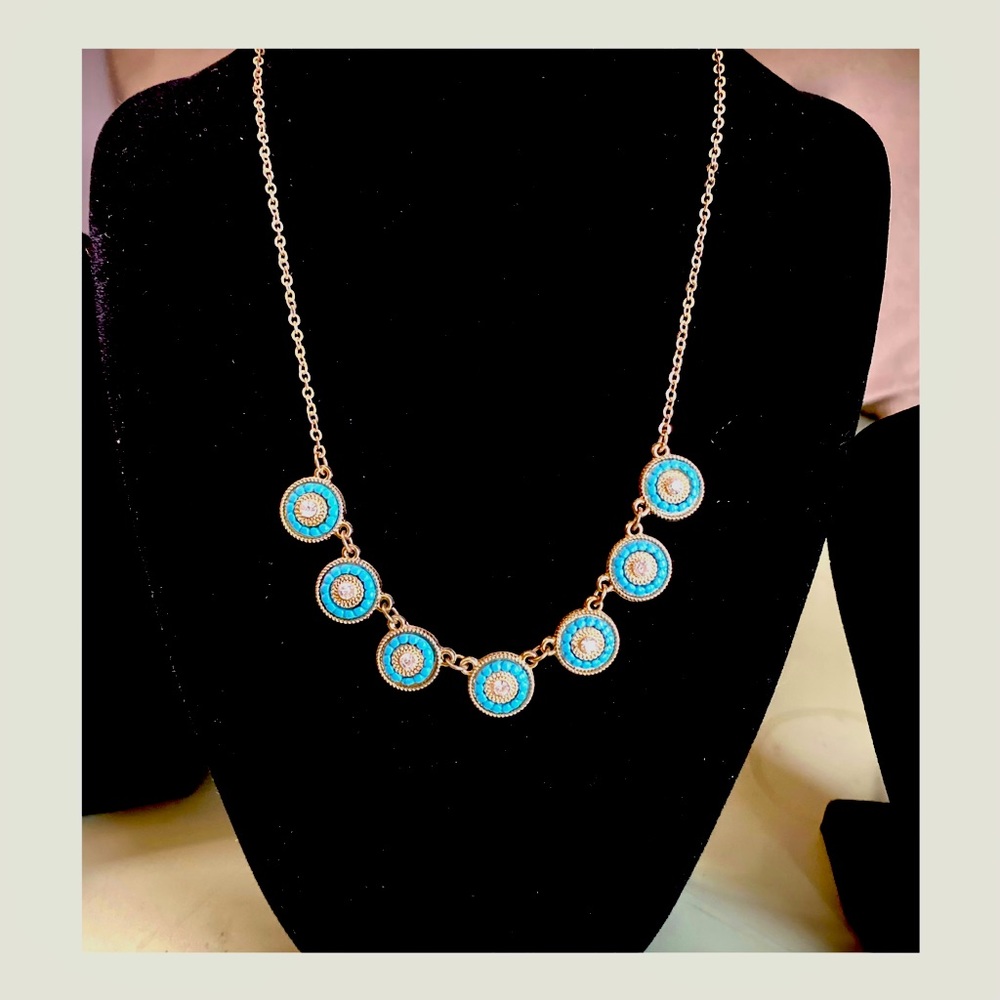 Gold and Turquoise Necklace